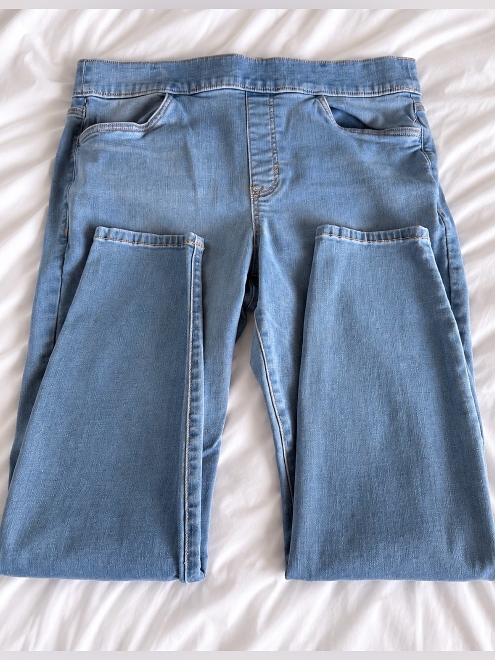 Sonoma Goods For Life Women’s Jeans Size 14W Light Wash Pull-On Straight Leg